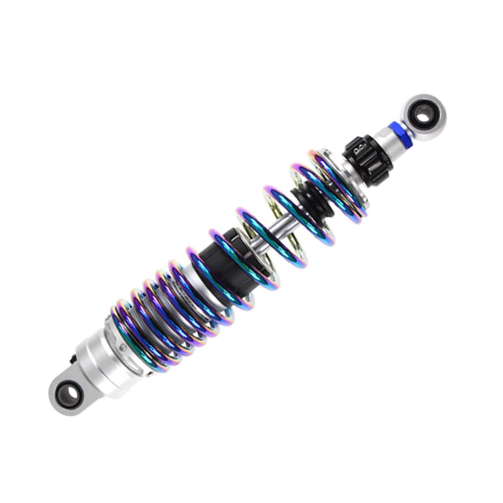 RKRLJX Coil Spring Rear Shock Absorbers - Motorcycle Suspension Dampers for Scooter, Dirt Bike & Motorbike - Compatible with Yamaha - 270mm (Black) - Perfect for Off-Road, Street & Trail Riding