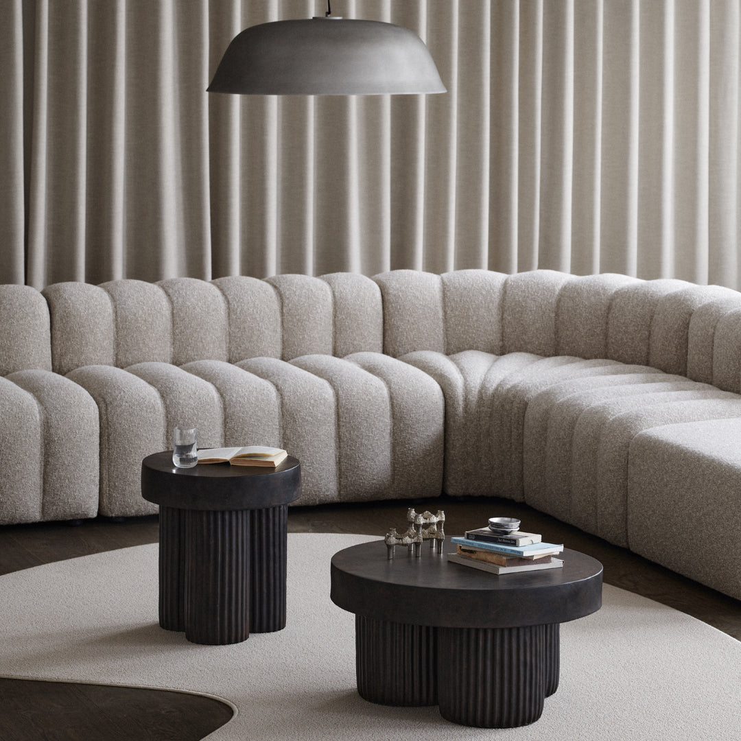 Hansen Hyldahl Gear Side Table by Norr11 - Modern Scandinavian End Table for Living Room, Bedroom & Office