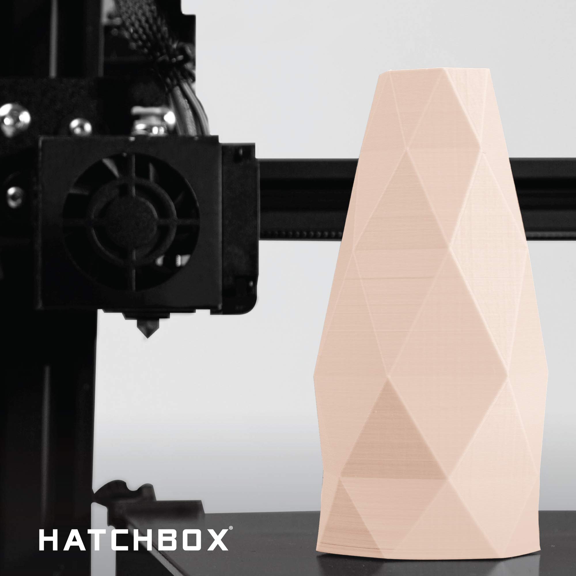 HATCHBOX 1.75mm Beige PLA 3D Printer Filament - 1KG Spool (2.2 lbs) with +/- 0.03mm Precision for Smooth 3D Printing - Perfect for DIY Projects, Prototyping & Home Decor