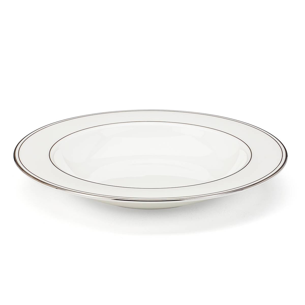 Federal Platinum Rimmed Bowl - Elegant Serving Bowl for Dining, Entertaining & Special Occasions - Perfect for Salads, Pasta & Desserts