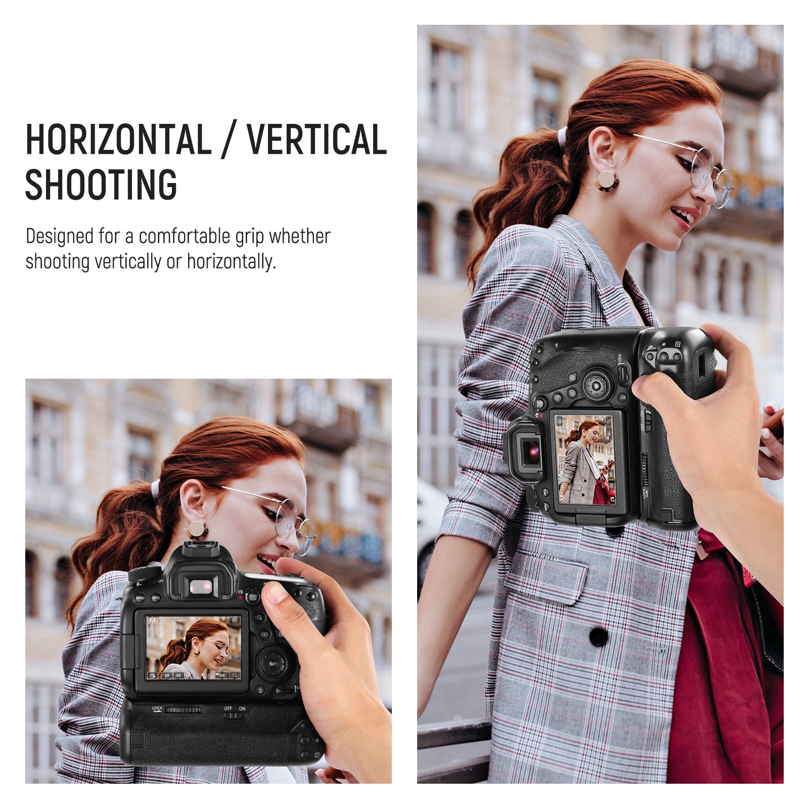 NEEWER BG E21 Battery Grip Replacement for Canon 6D Mark II DSLR Camera - Extended Power & Comfort for Professional Photography & Videography