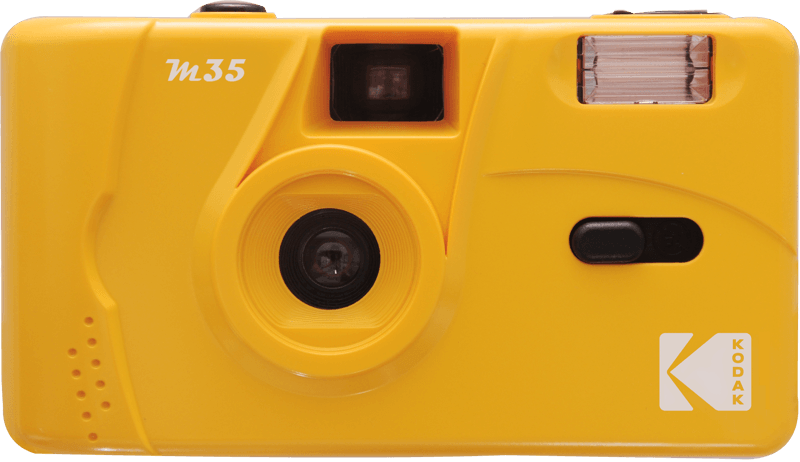 Kodak M35 35mm Film Camera with Built-in Flash - Retro Vintage Style Point & Shoot Camera (Yellow) | Perfect for Travel, Street Photography & Beginners