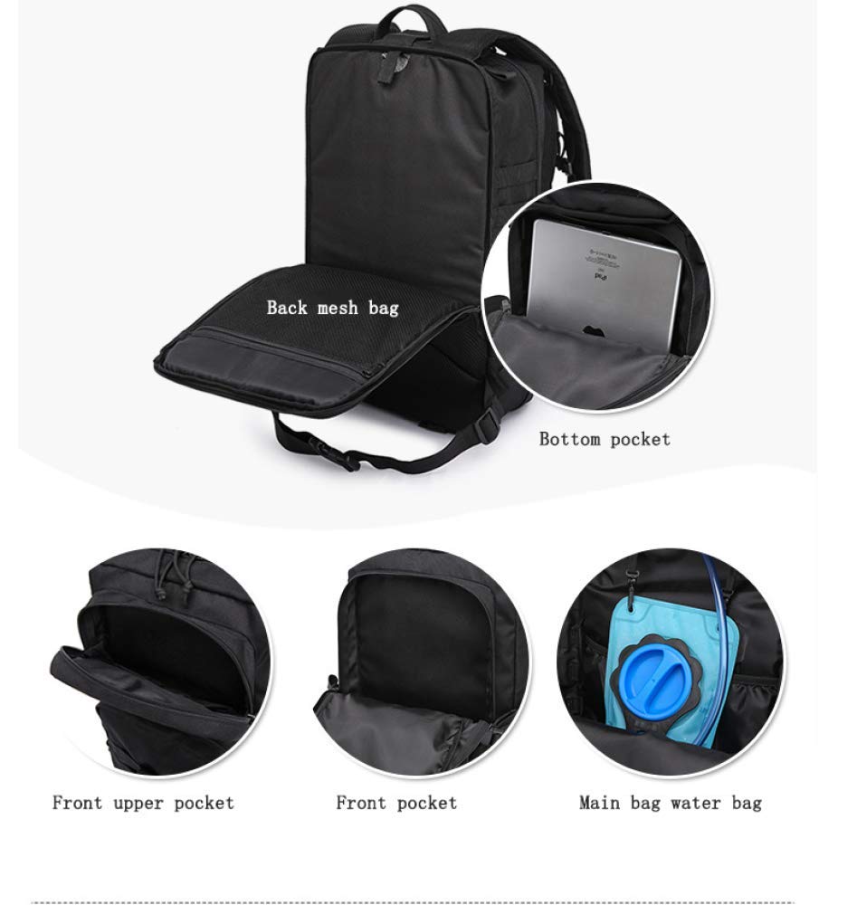 Tactical Military Backpack for Men - 48L Large Capacity Hiking Backpack (52×30×31CM) - Durable 3P Attack Bag for Outdoor Camping, Travel & Daily Use