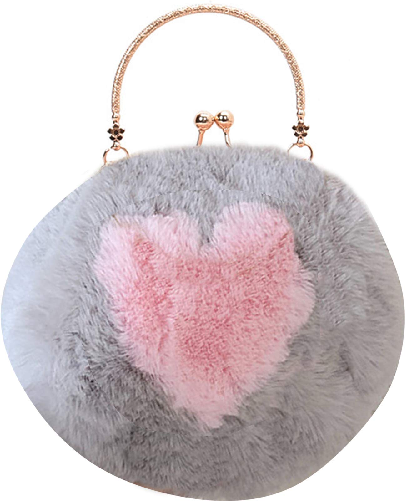 QZUnique Crossbody Bags for Women - Fashion Plush Shoulder Bag, Cute Round Purse & Stylish Cartoon Messenger Bag | Perfect for Daily Use, Travel & Shopping