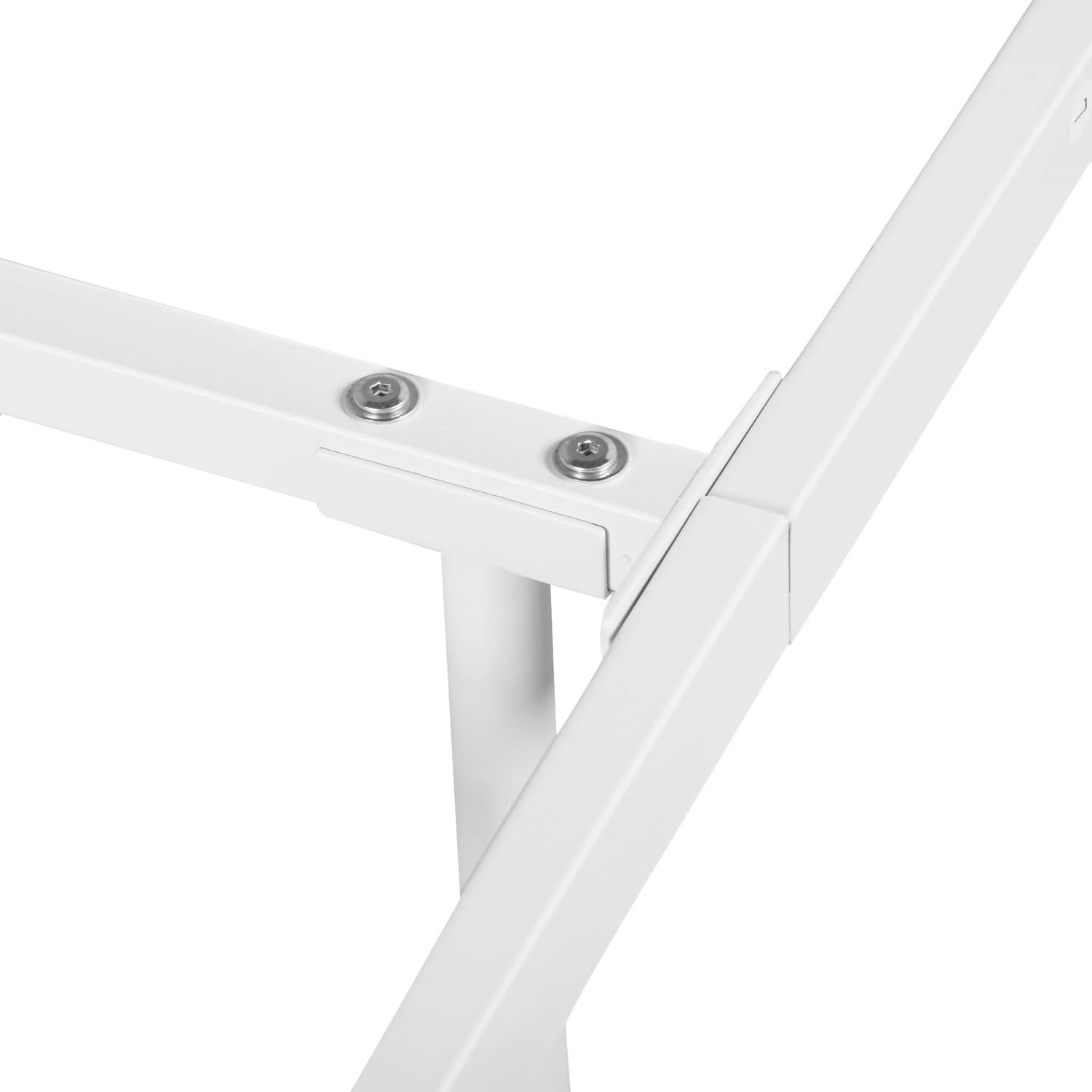 White Metal Daybed Twin Size - No Box Spring Needed, Multi-Functional Sofa Bed Frame for Living Room, Guest Room & Small Spaces - Sturdy Metal Bed Frame with Modern Design
