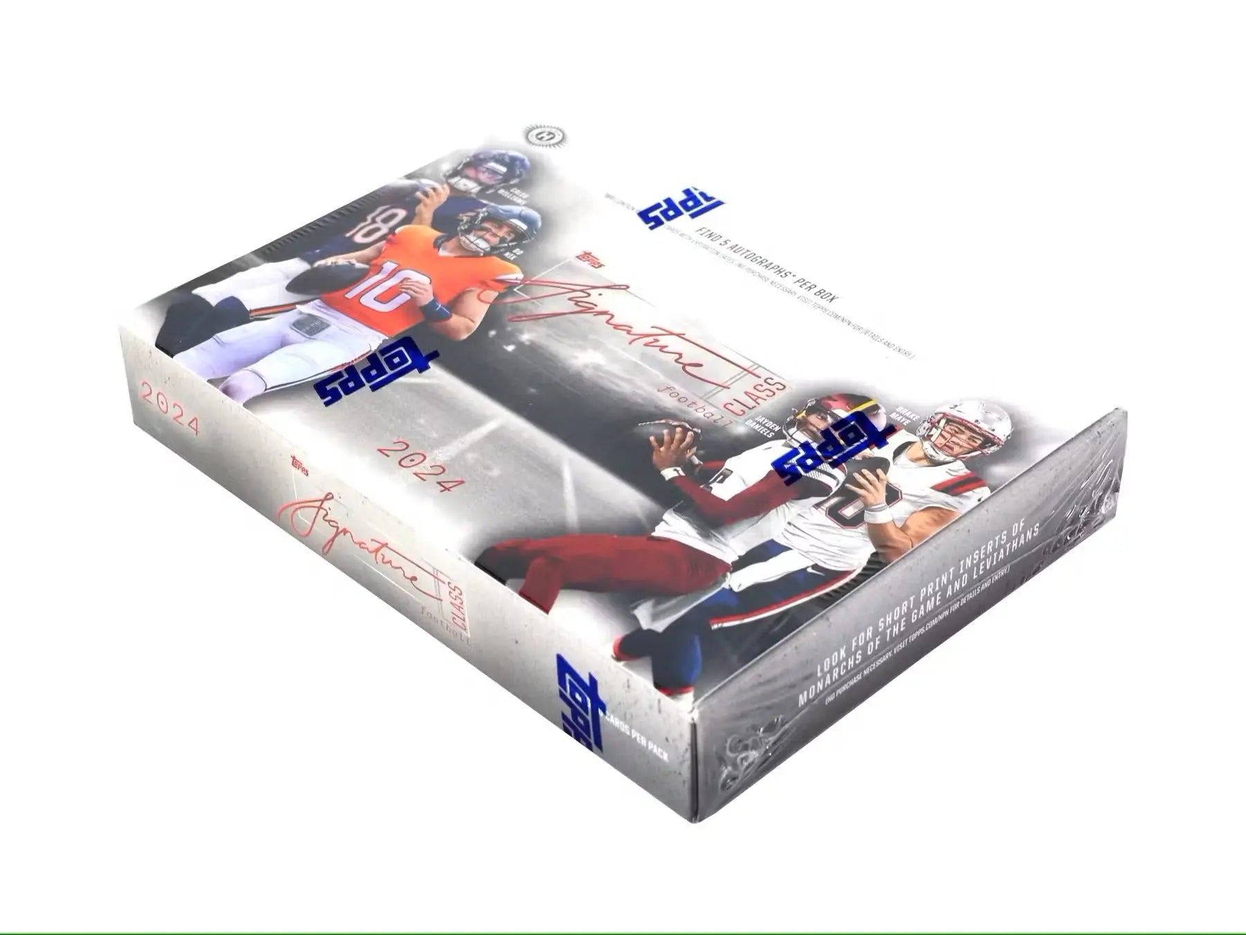 2024 Topps Signature Class Football Hobby Box - Authentic NFL Player Autographs & Collectible Trading Cards for Sports Fans & Memorabilia Collectors - Perfect for Gifts, Investments, and Fantasy Football Enthusiasts
