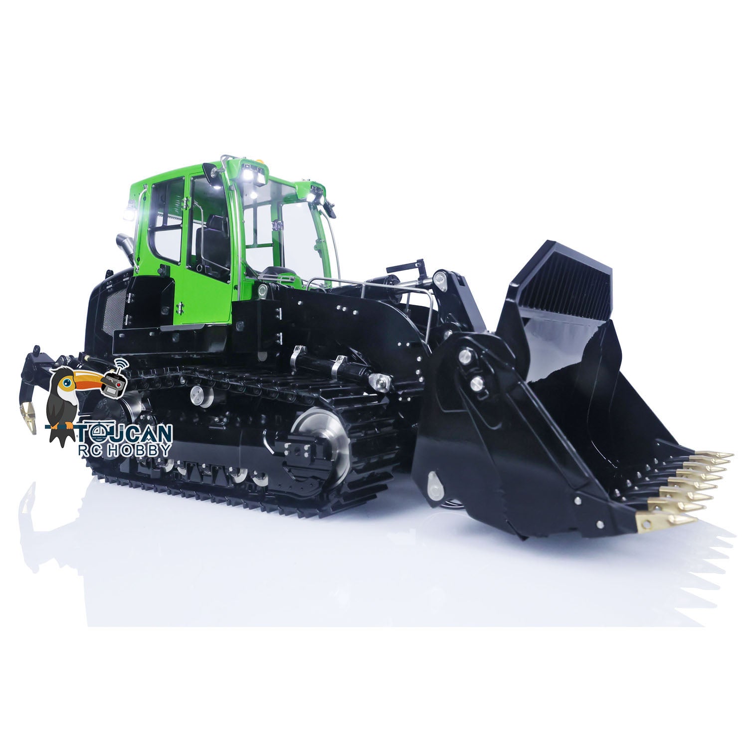 LESU 1/14 Scale Metal RC Hydraulic Loader 636 Remote Control Tracked Car with Light & Sound System, ESC Servo - Perfect for Construction Simulation, Off-Road Play & RC Hobby Enthusiasts