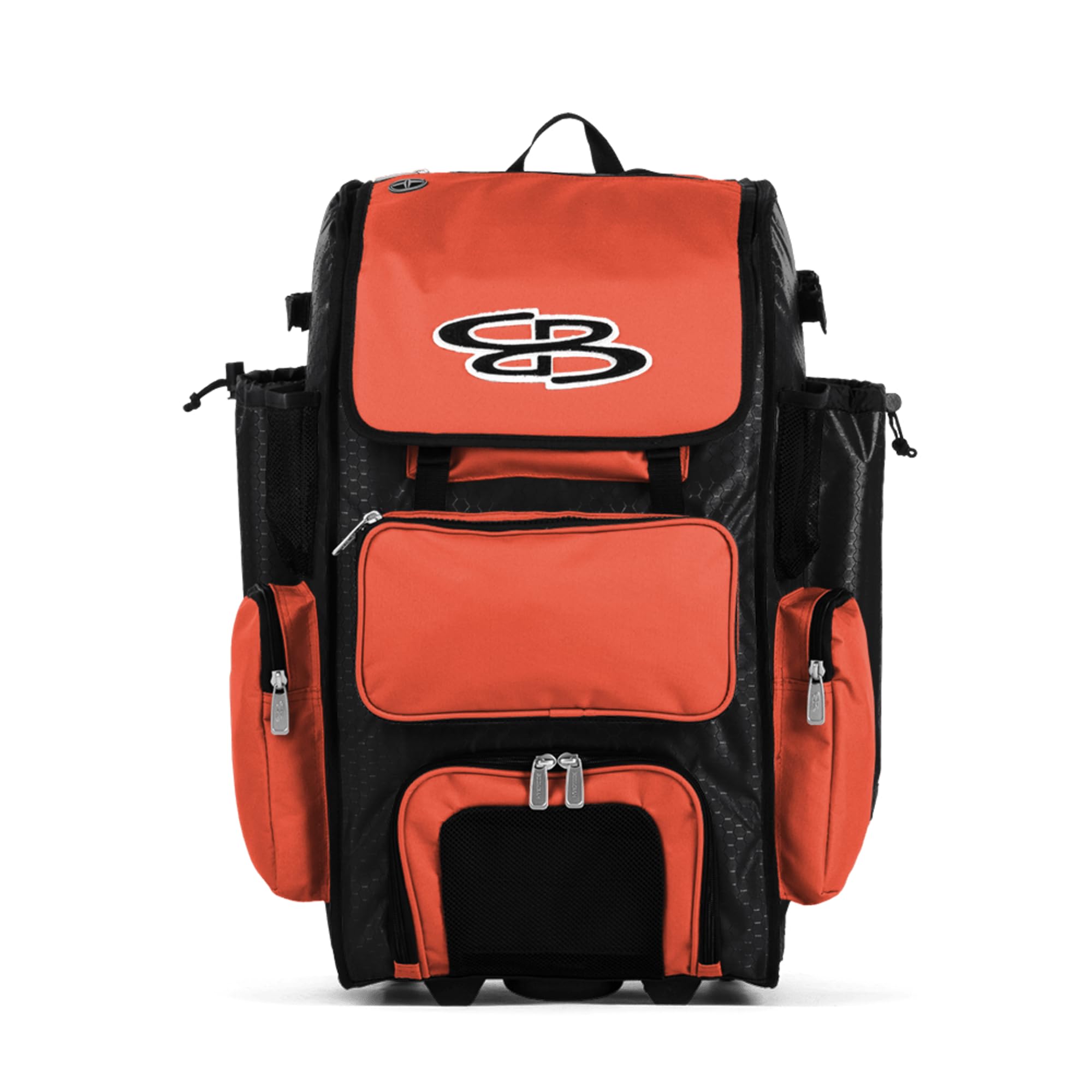 Boombah Superpack Hybrid Rolling Bat Bag - Wheeled & Backpack Baseball Bag for Travel & Games | Durable Sports Equipment for Players & Coaches