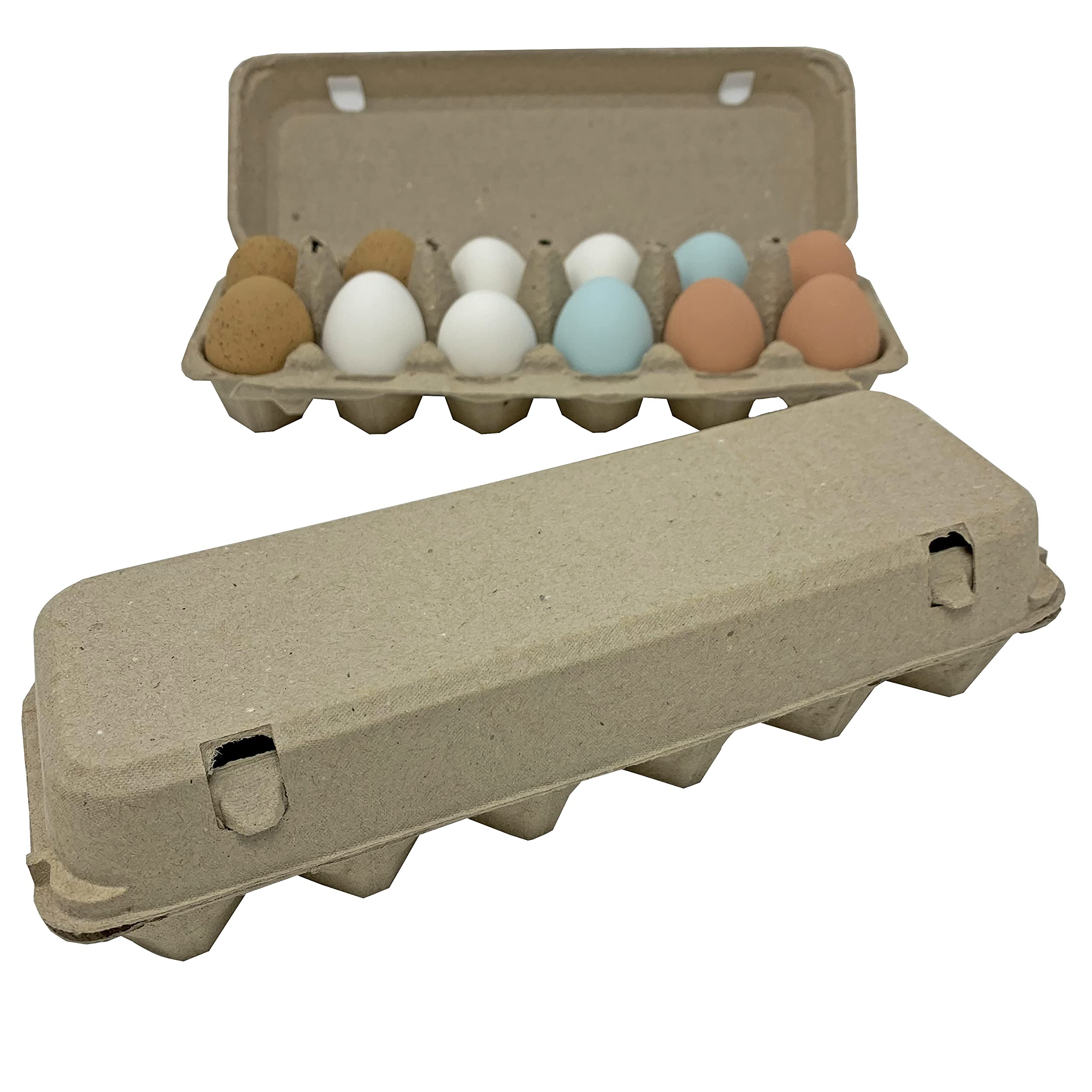 Cackle Hatchery Flat Top Paper Egg Cartons - 15 Pack, Eco-Friendly Recycled Pulp Egg Trays for Fresh Farm Eggs, Perfect for Farmers Markets, Home Chicken Coops & Egg Storage