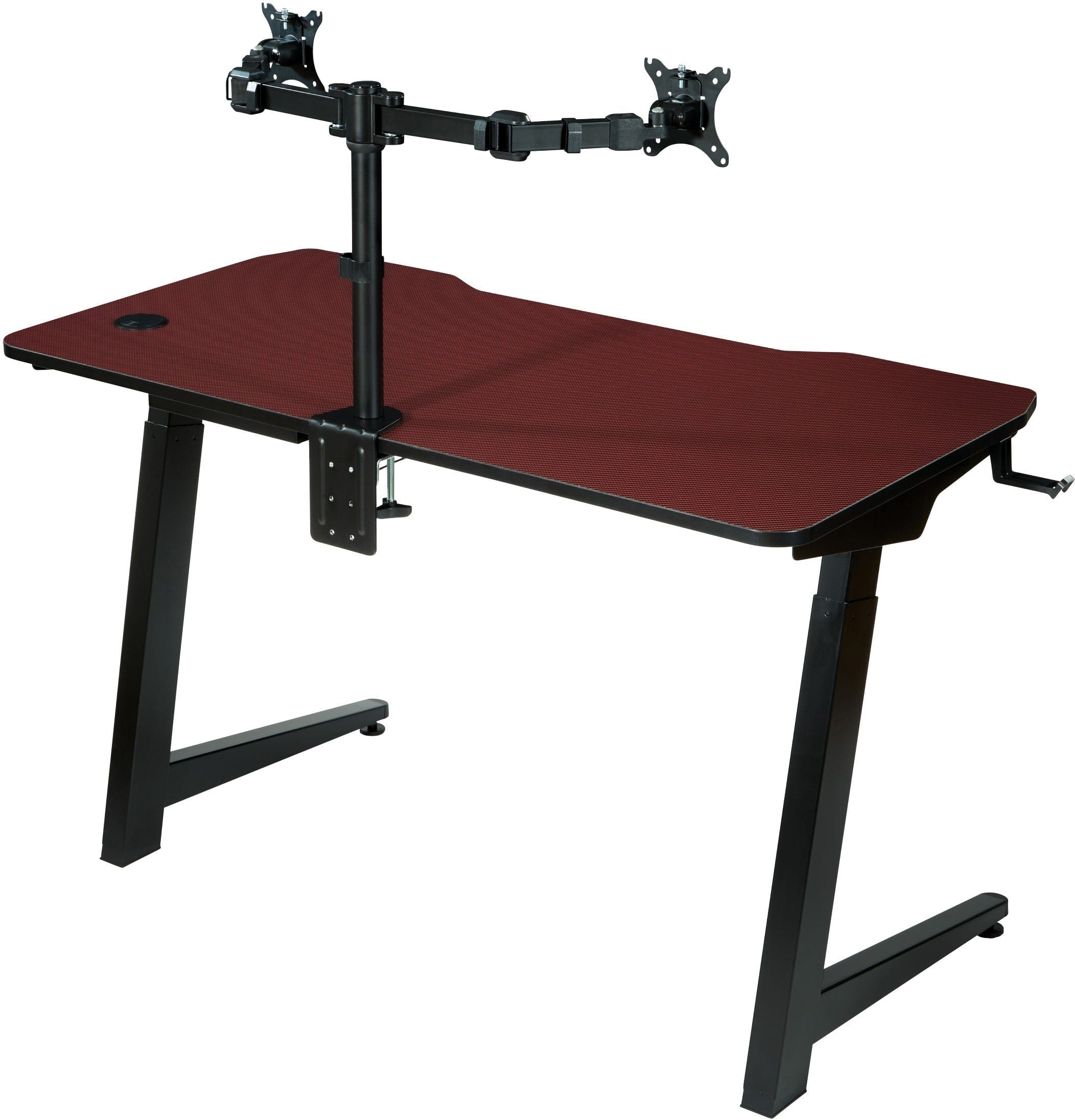 Office Star Arena 1337 Battlestation Gaming Desk [AR1337] - Ergonomic Computer Desk for PC & Console Gamers - Perfect for Home Office, Streaming Setup & Esports Gaming