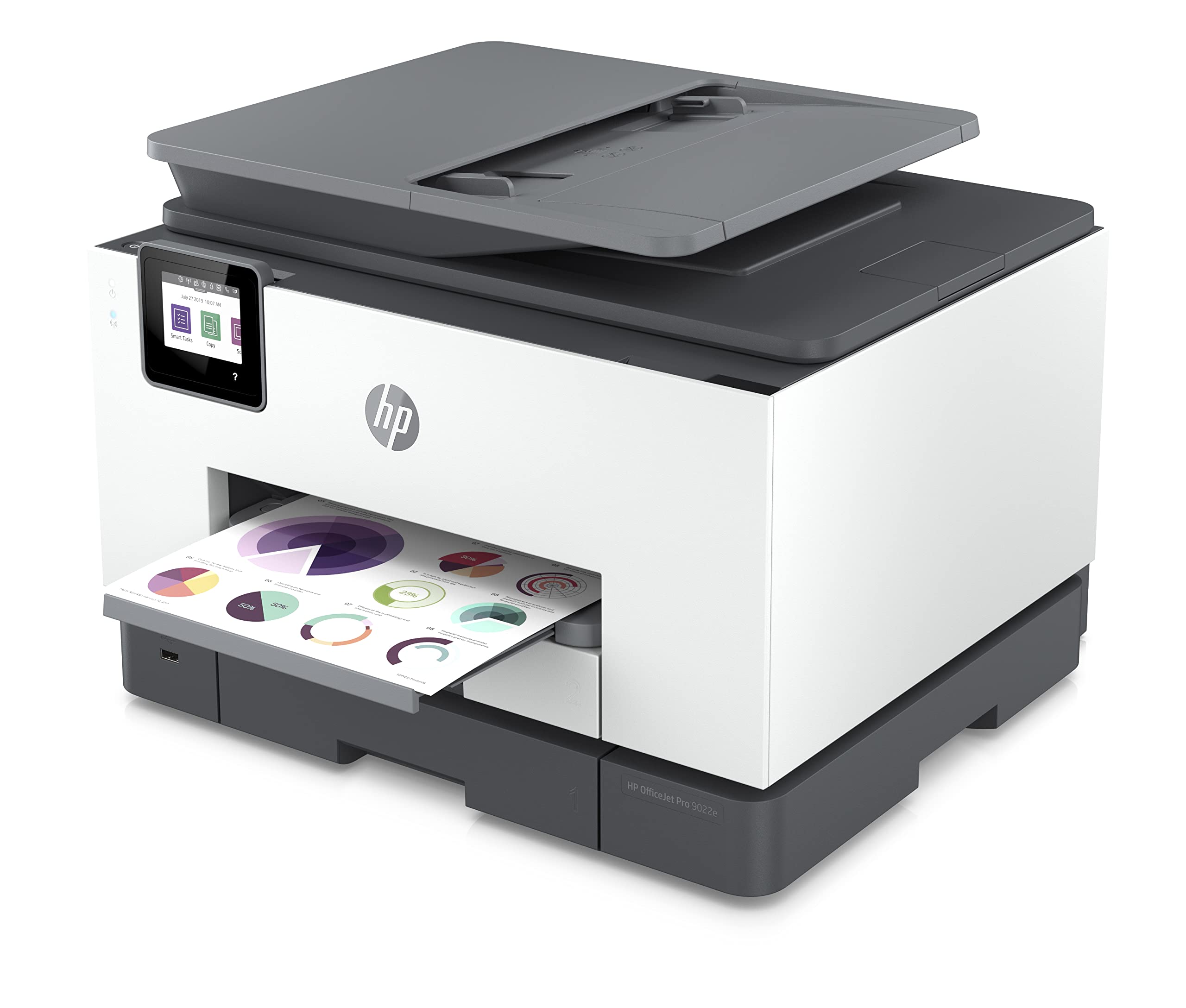 HP OfficeJet Pro 9022e All-in-One Wireless Color Inkjet Printer with 6 Months Instant Ink | Print, Copy, Scan, Fax | Auto Document Feeder & Duplex Printing | Ideal for Home Office & Small Business Productivity