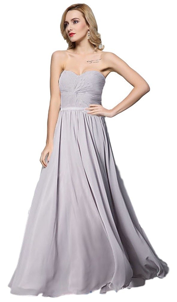 Elegant Strapless Sweetheart Pleated Prom Dress for Women - Perfect for Evening Parties, Dances & Special Occasions