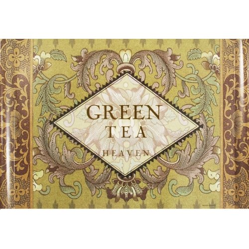Premium Melamine Large European-Style Green Tea Serving Tray - Elegant Tea Party, Afternoon Tea & Hostess Gift Idea for Home Entertaining
