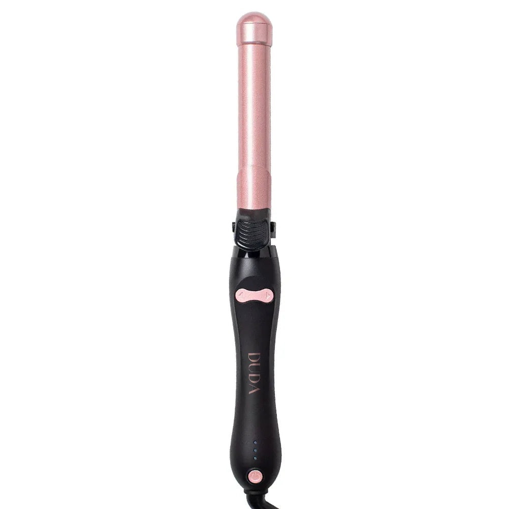 Professional 360° Rotating Curling Iron Wand - Auto Rotating Hair Curler for Beach Waves, Loose Curls & Voluminous Styles - Perfect for Home Use, Salon Styling & Travel