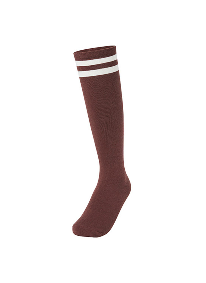 Double Lettering Knee High Socks for Women - Fashionable & Comfortable Crew Socks for Casual Wear, Sports, and Outfits