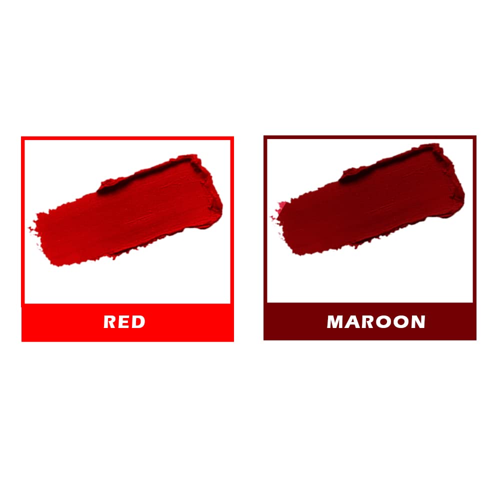 BEAUTYRELAY LONDON 100% Natural Long Lasting Smudge Proof Waterproof Sindoor - Red & Maroon Shade Face 2 Face Flaming Diva, 5g | Perfect for Weddings, Festivals & Traditional Makeup Looks