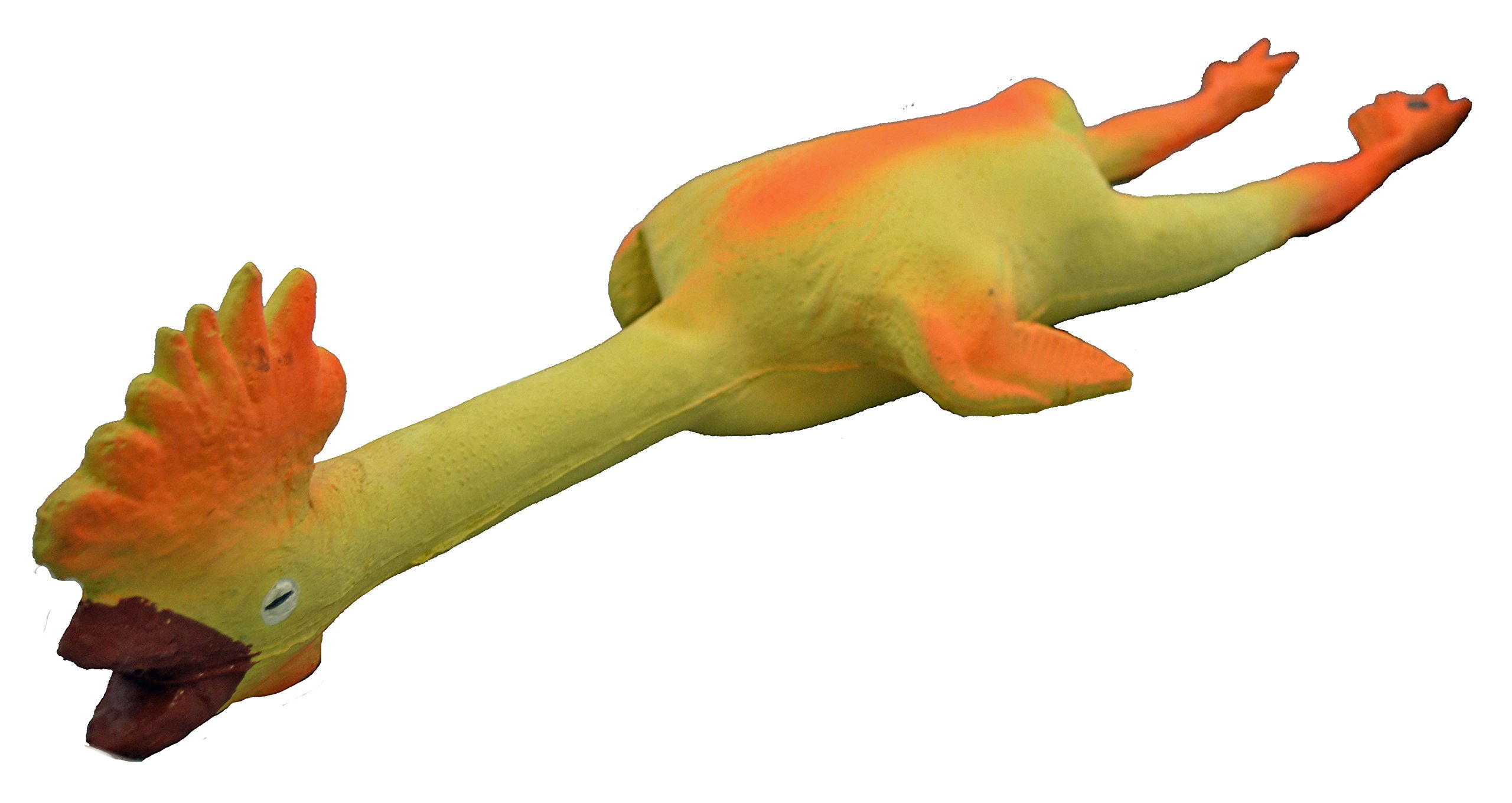 Premium 23-Inch Latex Large Dead Chicken Dog Toy - Durable Chew Toy for Aggressive Chewers, Interactive Play & Training - Perfect for Fetch, Tug-of-War & Outdoor Activities