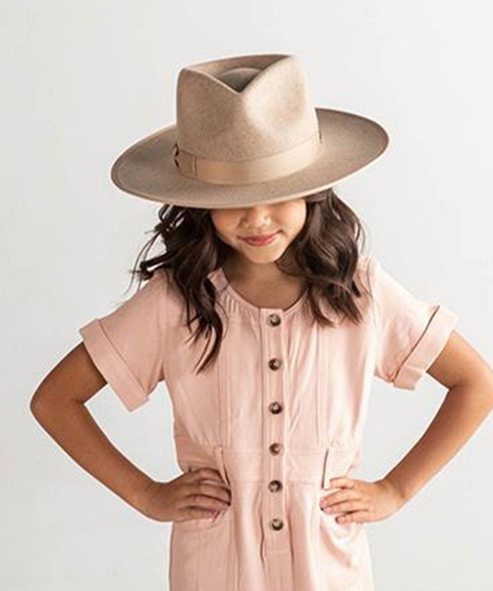 Monroe Kids Rancher Hat - Western Cowboy Hat for Boys & Girls - Adjustable Sun Protection Hat for Outdoor Play, Rodeo, and Western Theme Parties