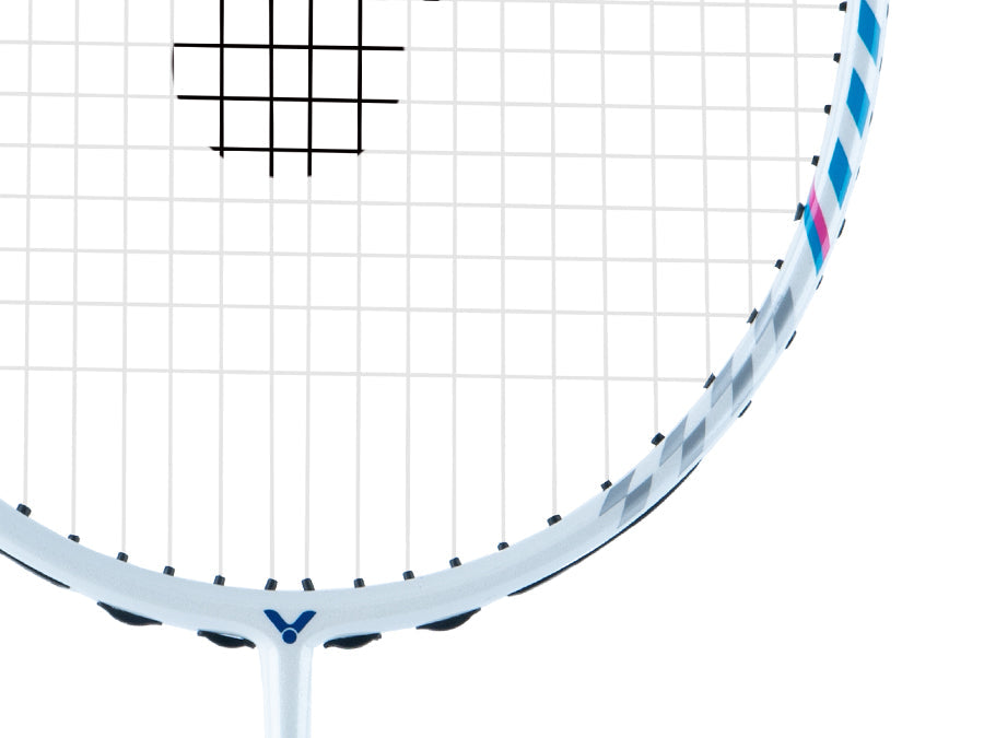 Victor Crown Collection Pro Unstrung Badminton Racket Box Set - Premium White Sports Equipment for Professional Players | Perfect for Tournaments, Training & Gifts