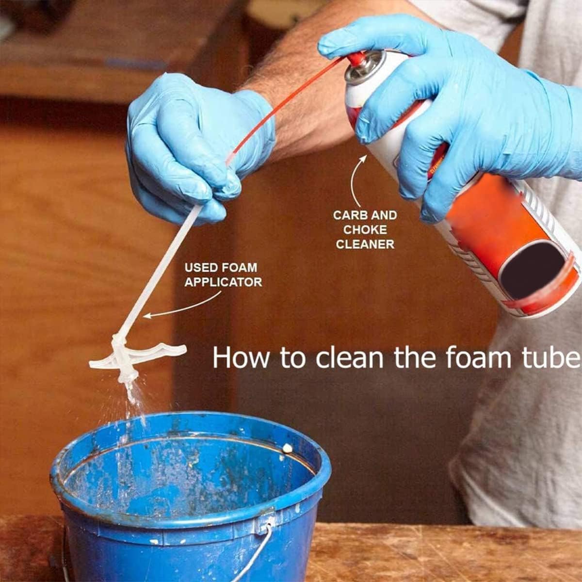 30 Pieces Spray Foam Replacement Tube Nozzle Tips with Brush - Spare Straws & Screws for Foam Sealant Cans - Perfect for Home Insulation, DIY Projects & Construction Repairs