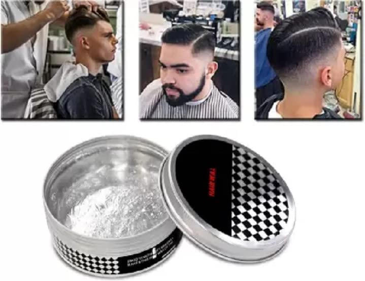 Natural Styling Hair Wax - Strong Hold Hair Gel for Men & Women | Perfect for Pompadour, Quiff & Textured Hairstyles