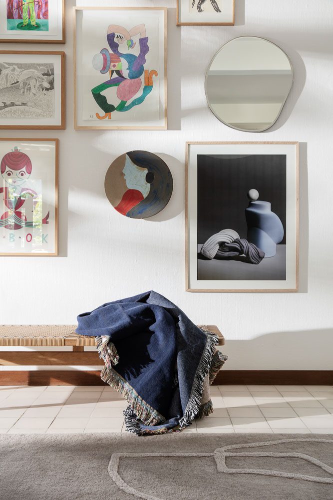 FERM LIVING Pond Mirror Small - Brass Round Wall Mirror for Bathroom, Bedroom & Living Room Decor
