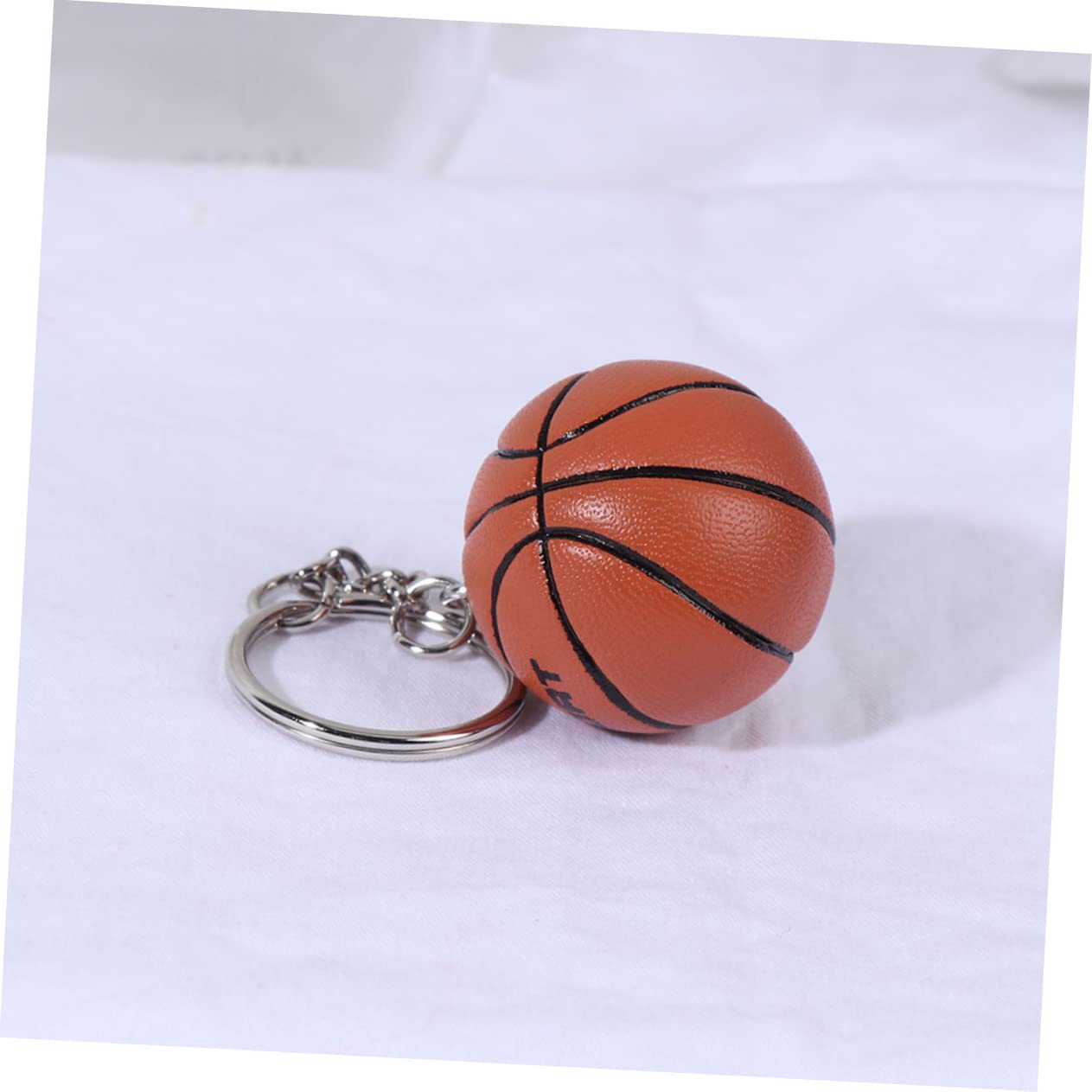 Kisangel 5 Sets Mini Basketball Hoop Keychain - Unique Boys & Girls Basketball Keyring Decor, Hanging Key Ring for Home, Office, or Car (2pcs x 5) - Perfect Gift for Sports Fans & Basketball Lovers