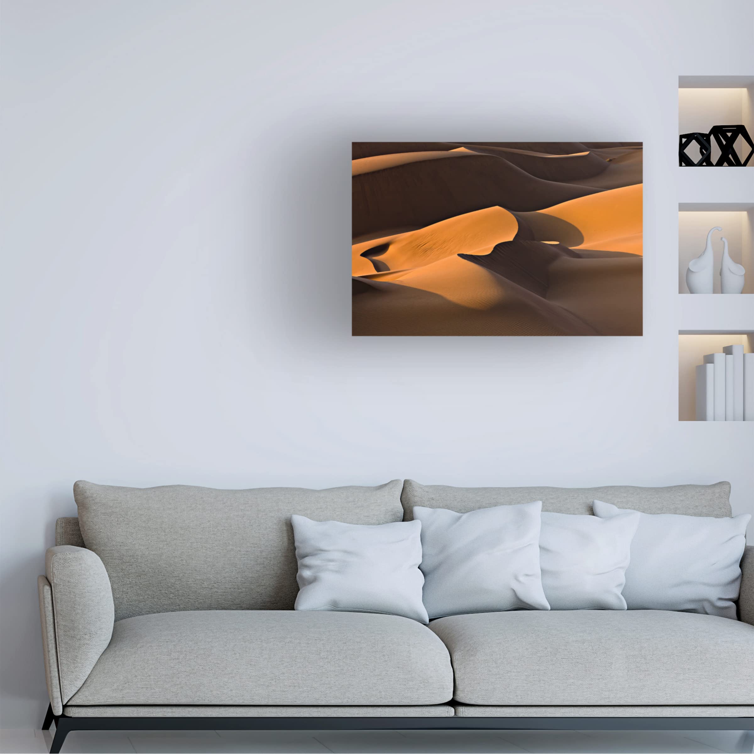 Trademark Fine Art 'Morning Light' Canvas Wall Art by Mohammadreza Momeni - Modern Landscape Painting for Living Room, Bedroom & Office Decor
