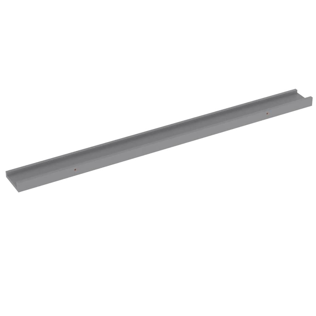 SKM 2-Pack Gray Wall Shelves - 39.4