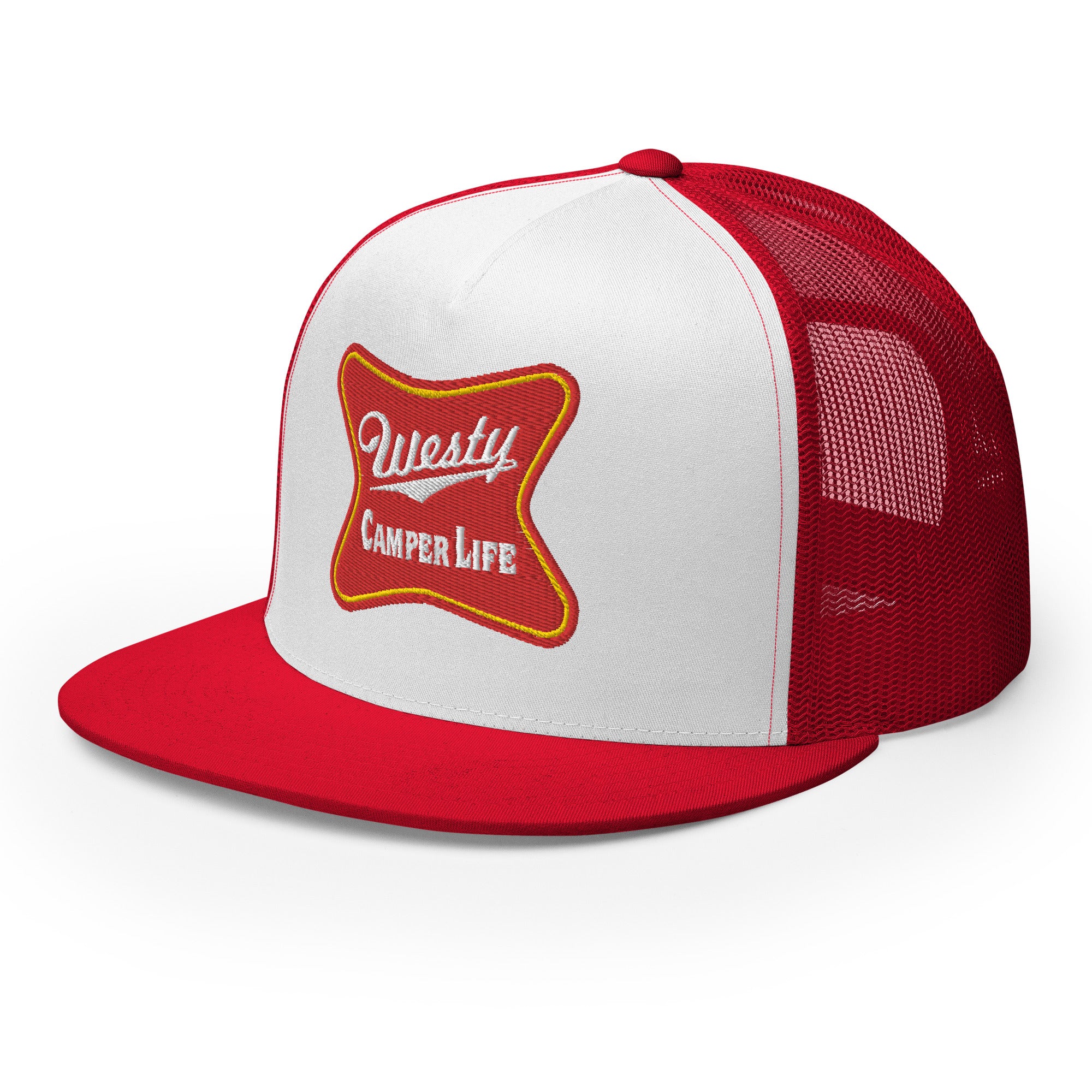 Westy Camper Life Trucker Hat - Vintage Style Adjustable Baseball Cap for Outdoor Adventures, Road Trips & Camping