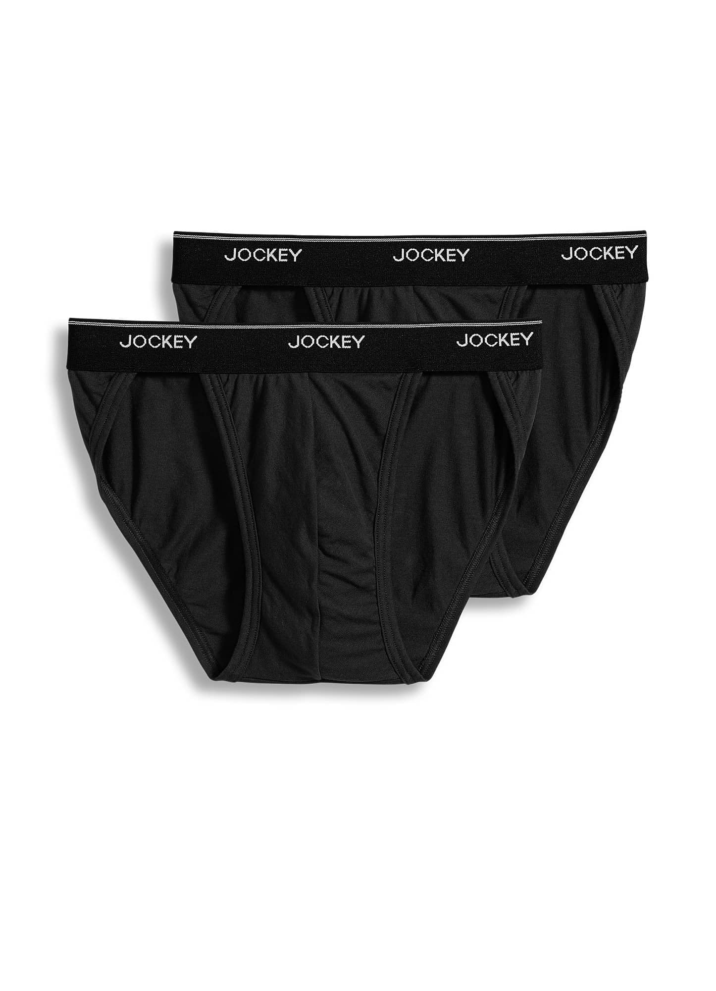 Jockey Men's Elance String Bikini Underwear - 2 Pack, Soft & Breathable Cotton Blend for All-Day Comfort - Perfect for Gym, Travel & Everyday Wear