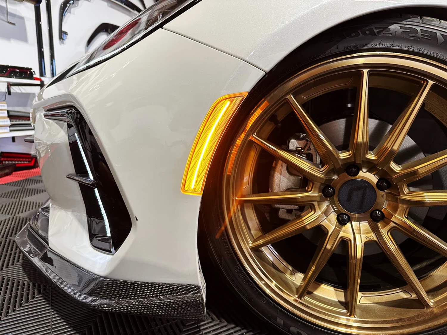 Clear White/Amber Switchback LED Side Marker Lights for 2022-2023 Subaru BRZ & Toyota GR86 - Durable, Bright Turn Signal Lamps for Enhanced Night Driving Safety