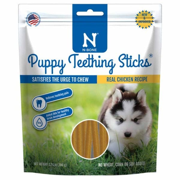 N Bone Puppy Teething Sticks for Small & Medium Dogs - Natural Dog Chew Treats for Puppy Teething Relief & Dental Health - Perfect for Training, Playtime & Anxiety Relief