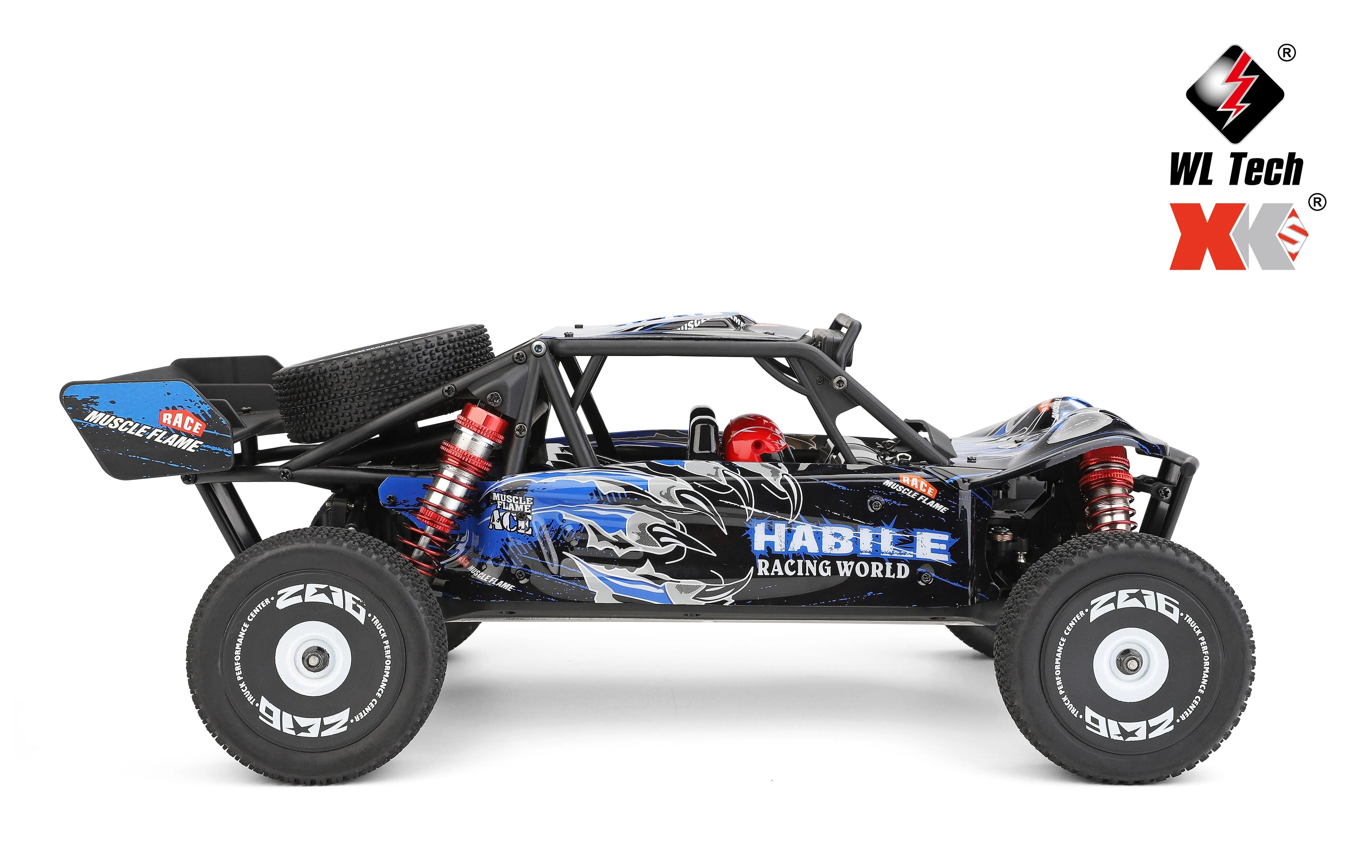 WLtoys 124018 1/12 Scale 2.4Ghz 4WD RC Car - 60km/h High Speed Off-Road Metal Chassis Remote Control Truck for Kids & Adults - Perfect for Outdoor Racing, Backyard Driving and Off-Road Adventures