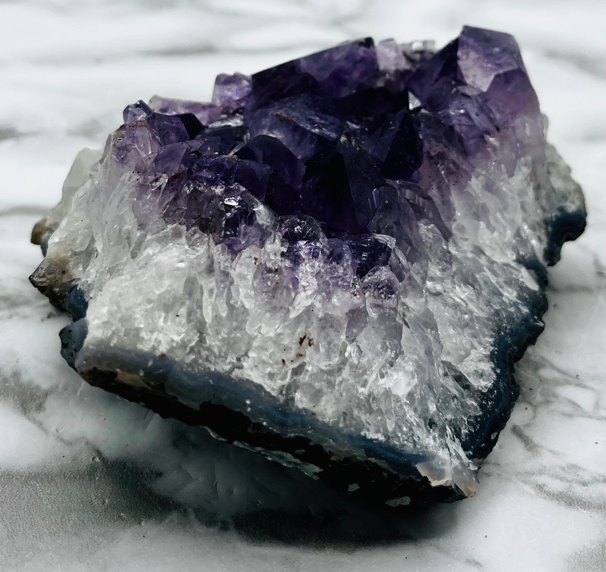 Natural Amethyst Crystal Cluster Specimen - Healing Stone for Meditation, Home Decor, and Spiritual Gifts | Perfect for Reiki, Feng Shui, and Energy Cleansing