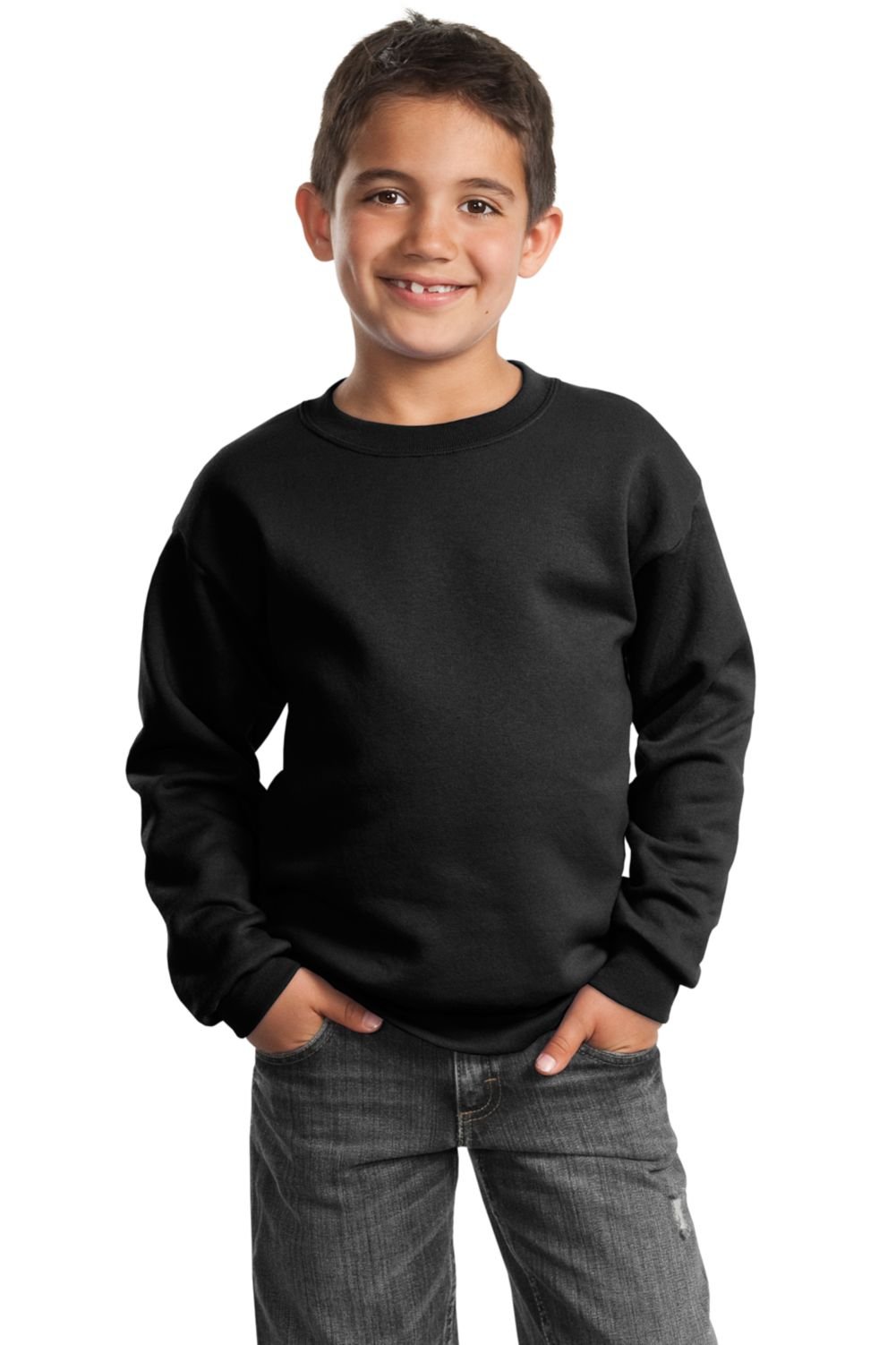 Port & Company PC90Y Crewneck Sweatshirt - Soft Cotton Pullover for Men & Women - Perfect for Casual Wear, Work Uniforms & Everyday Comfort