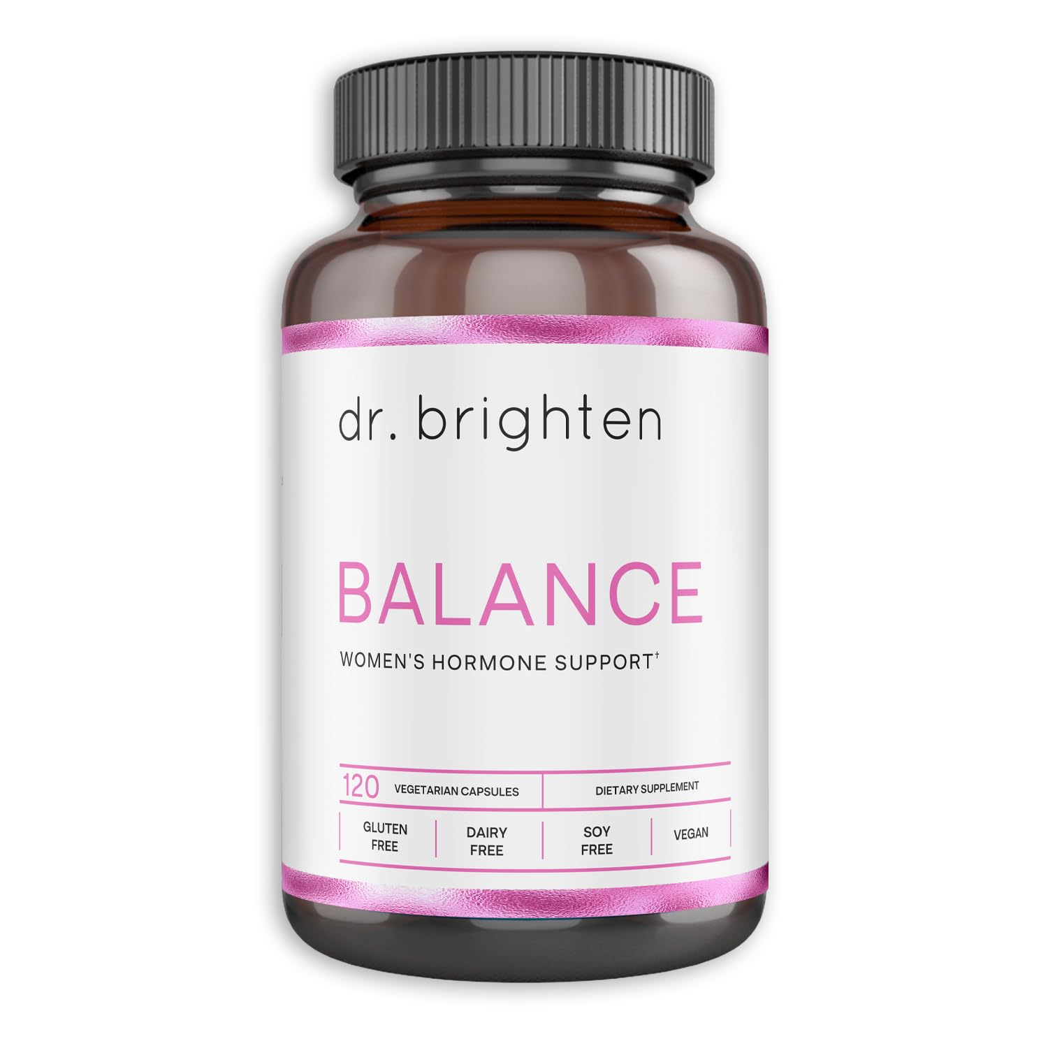 Dr. Brighten Balance - Hormone Balance Supplement for Women with Chasteberry & DIM - Supports Hormonal Acne Relief, Menstrual Cycle Regulation & PMS Symptoms - Vegan, Non-GMO Formula - Perfect for Daily Wellness & Natural Hormone Support
