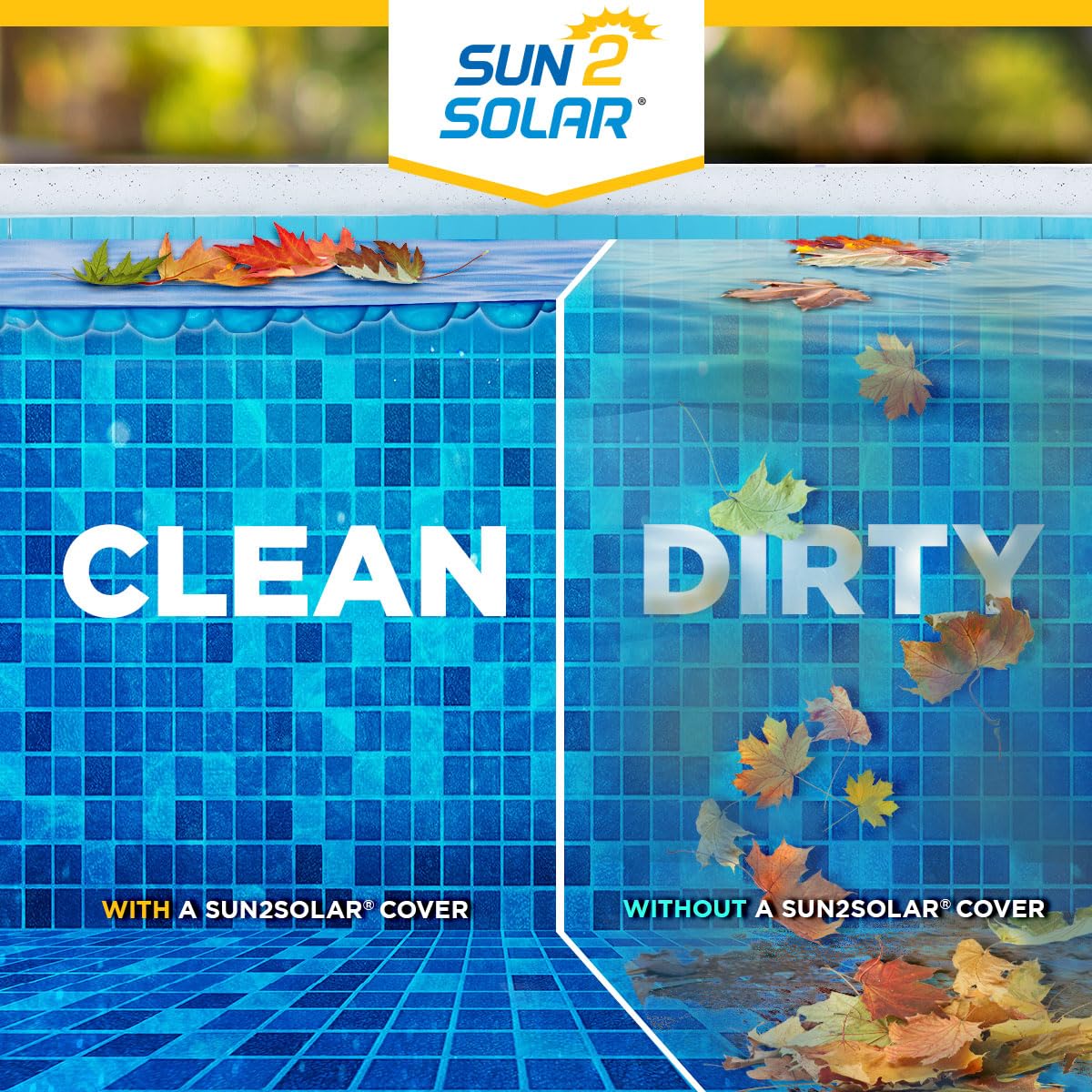 Sun2Solar Blue 30 ft Round Solar Pool Cover | 800 Series | Heat Retaining Blanket for Above Ground & Inground Pools | Bubble Solar Heating Blanket | Uses Sun's Energy to Warm Pool Water | Perfect for Summer Swimming & Extending Pool Season