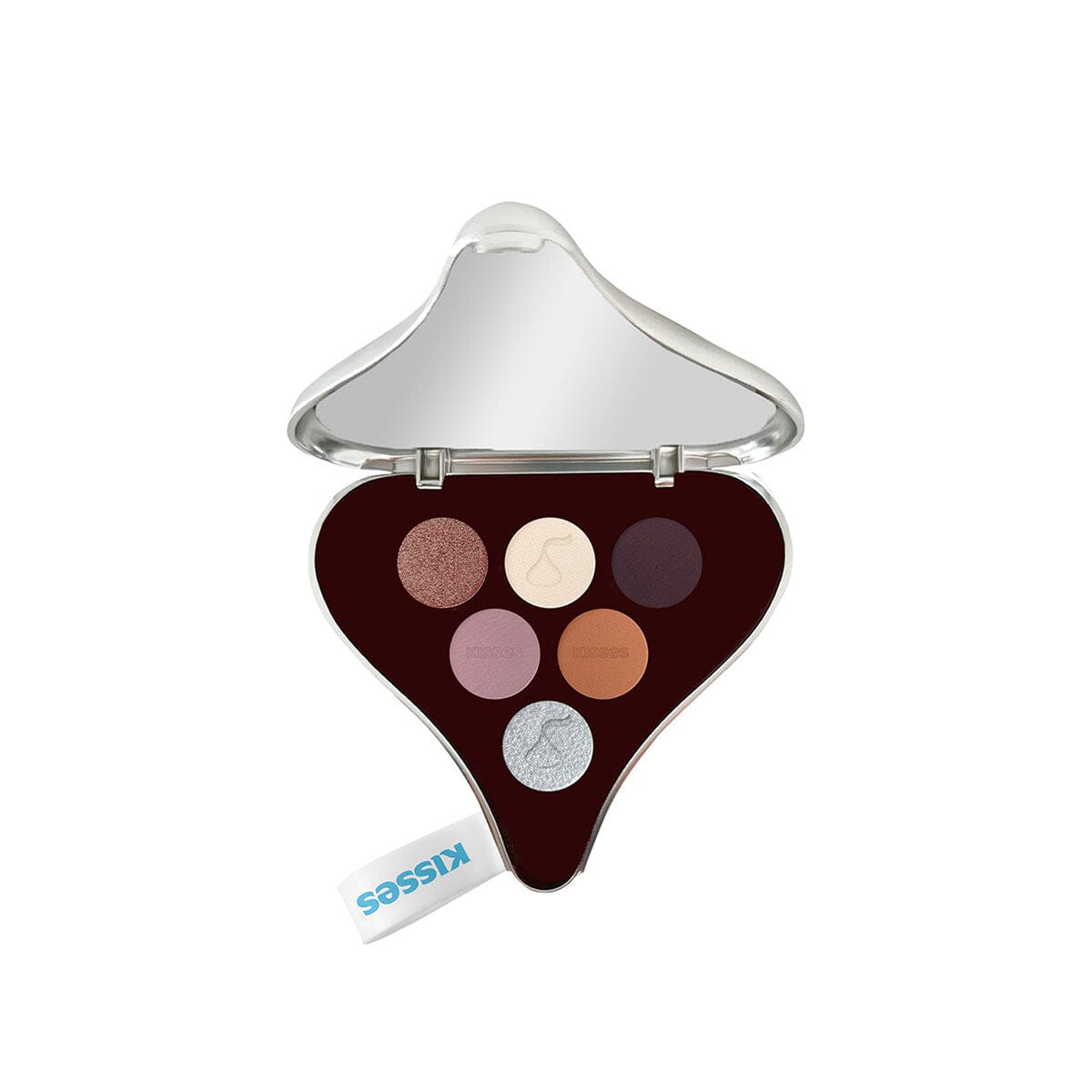 Kisses 6-Color Eyeshadow Palette Milk Shades - Natural & Pigmented Makeup for Everyday Wear & Party Looks