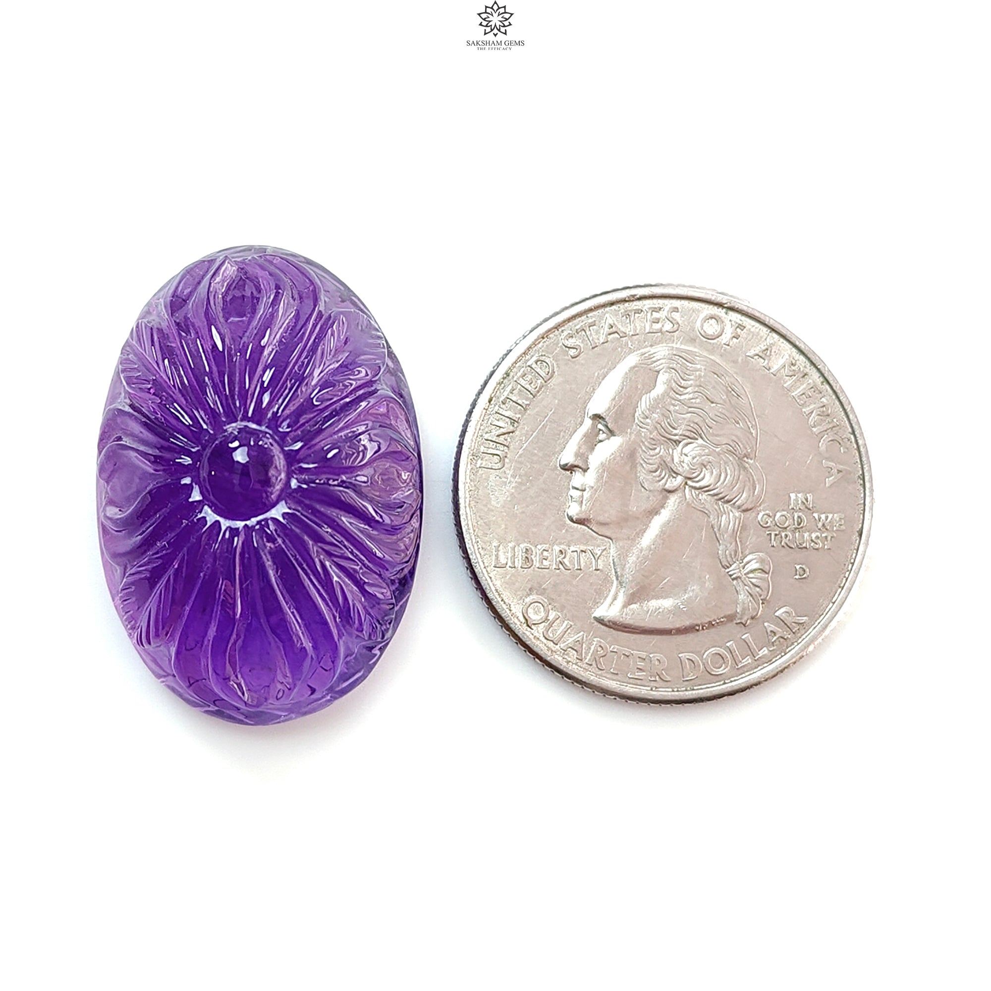 Natural Citrine & Amethyst Quartz Gemstone Carving - Untreated Handcrafted Oval Shape for Jewelry Making, Healing Crystals & Spiritual Decor | Perfect for Necklaces, Rings & Home Altars