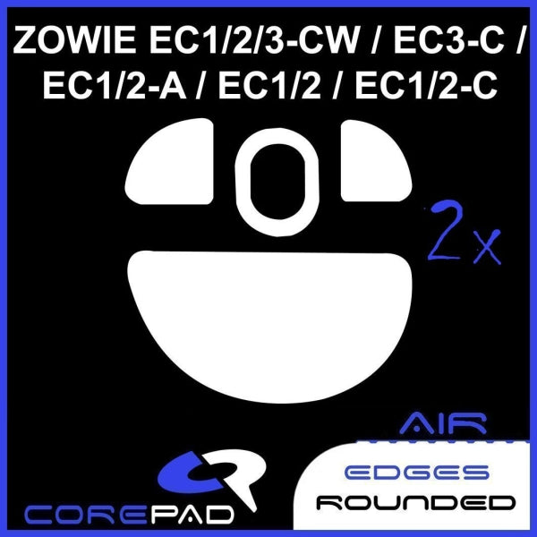 Corepad Skatez AIR Mouse Feet for Zowie EC1 CW / EC2 CW / EC3 CW - Ultra Smooth Gliding Gaming Mouse Skates - Perfect for Esports, FPS & Competitive Gaming