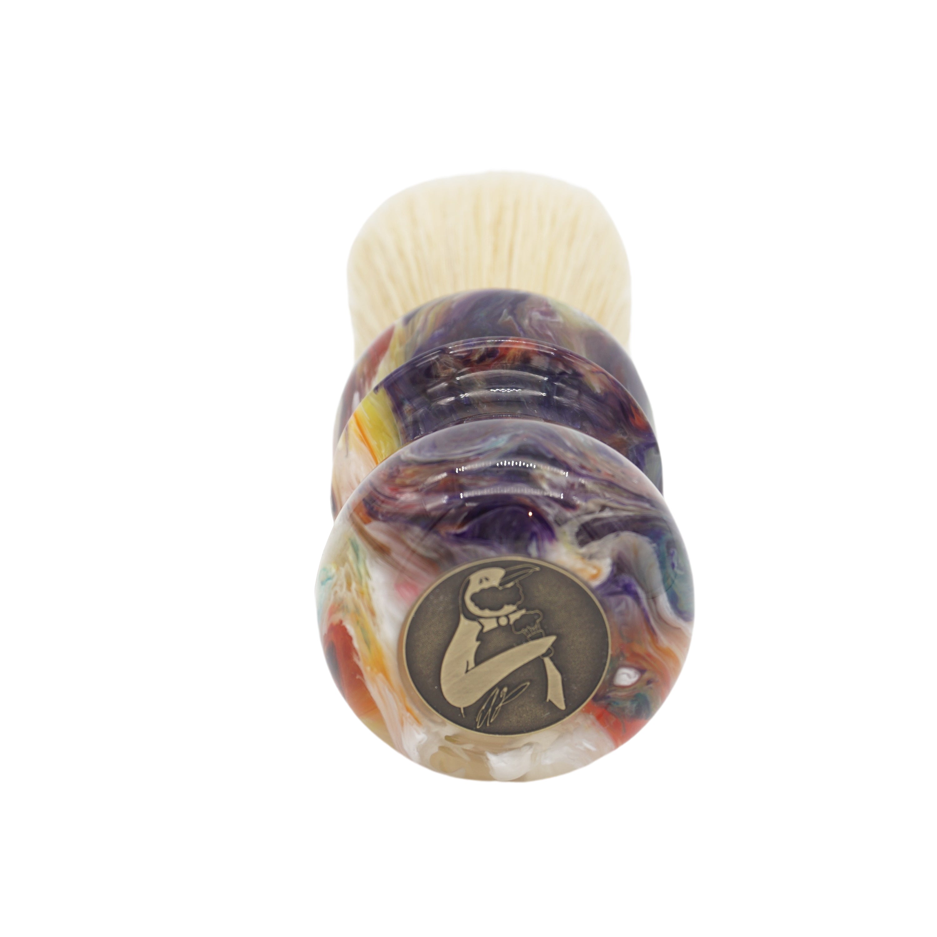 Premium 24mm Semogue SOC Boar Shaving Brush with Handcrafted Picasso Handle by AP Shave Co. - Perfect for Wet Shaving & Grooming Rituals
