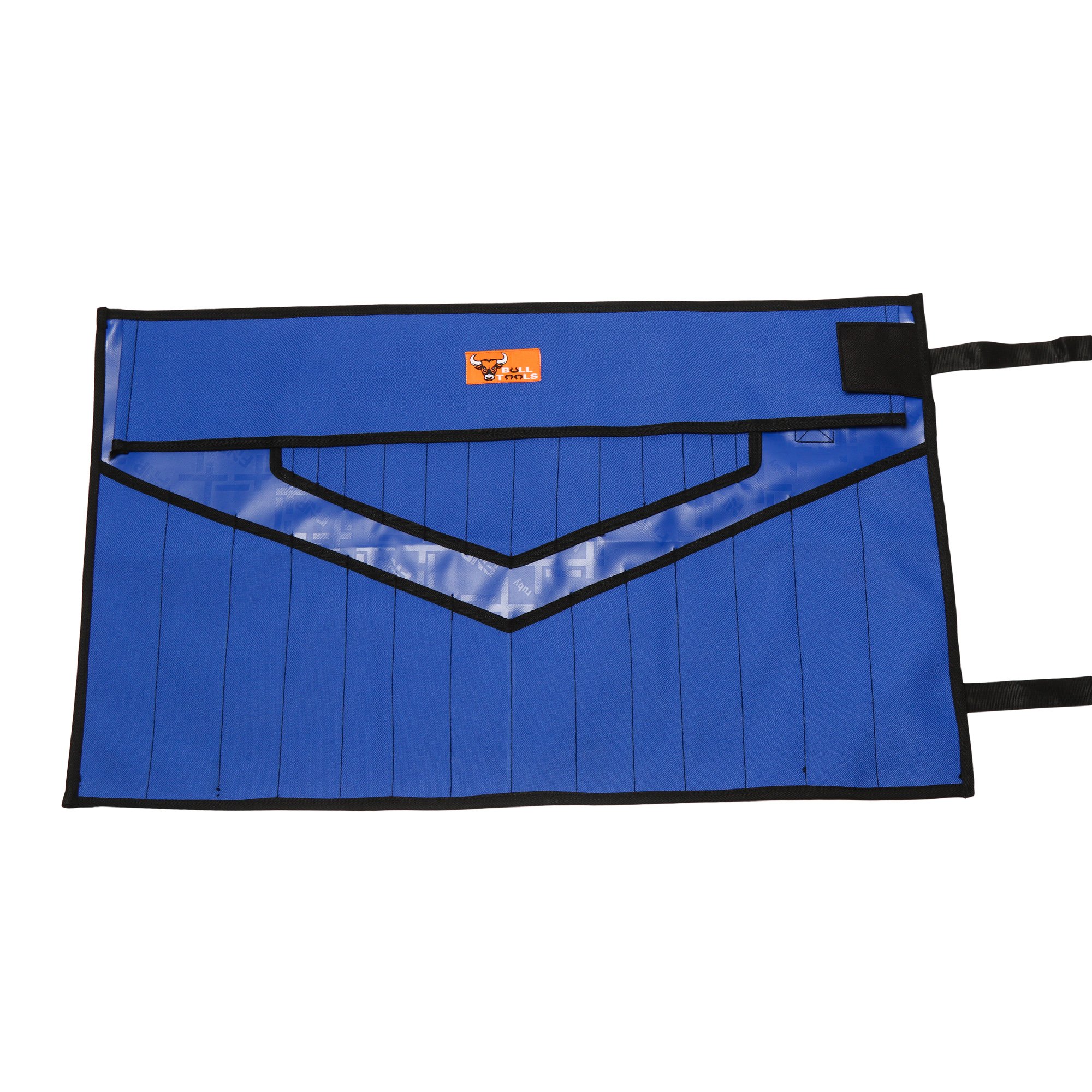 Heavy Duty 18 Oz. Waterproof Tool Bag - 28 Pockets Organizer for Wrenches & Tools - Blue (Ideal for Mechanics & DIY)