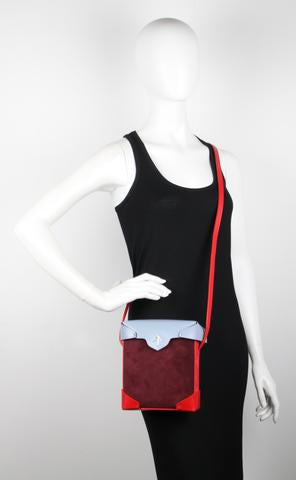 Premium Mini Suede Handbag in Burgundy - Elegant Crossbody Purse for Women, Perfect for Work, Date Night & Travel Accessories