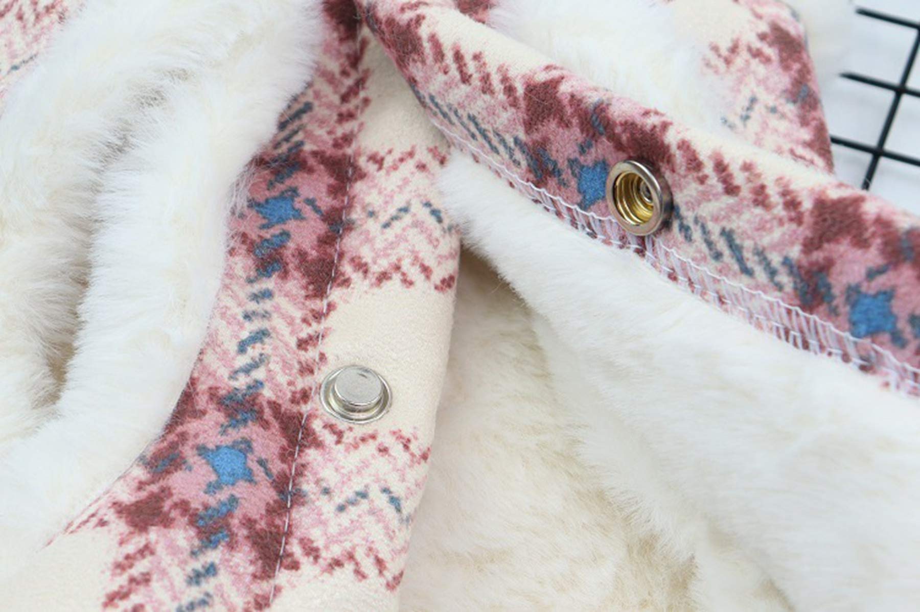 Faux Suede Fleece Dog Coat - Warm Winter Jacket & Vest for Small Dogs, British Style Pet Snowsuit in Pink | Perfect for Cold Weather Walks & Outdoor Adventures