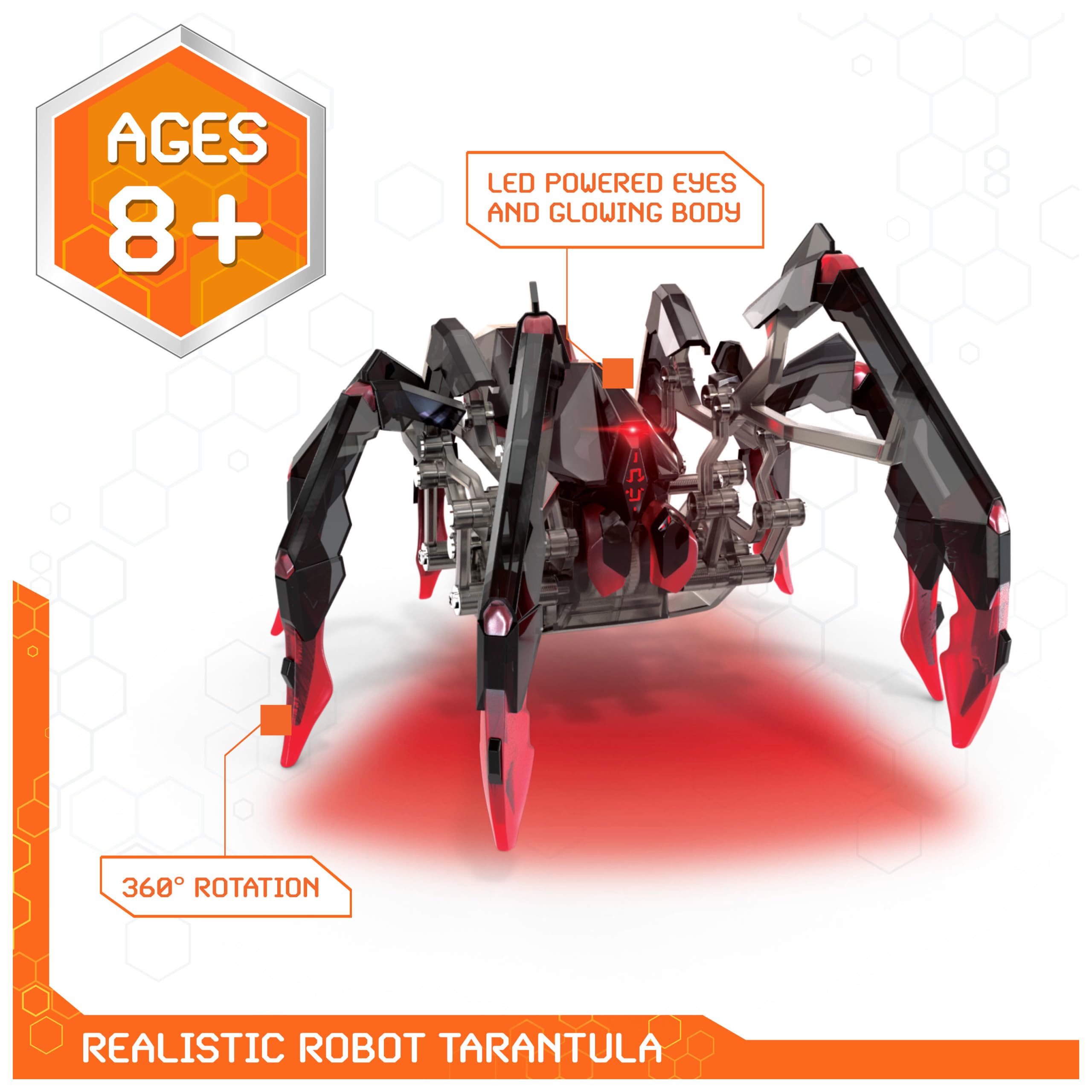 Rechargeable Remote Control Tarantula Robot Toy - Adjustable Robotic Spider for Kids Ages 6+ | Interactive STEM Toy for Boys & Girls | Perfect for Halloween Pranks, Science Learning & Imaginative Play