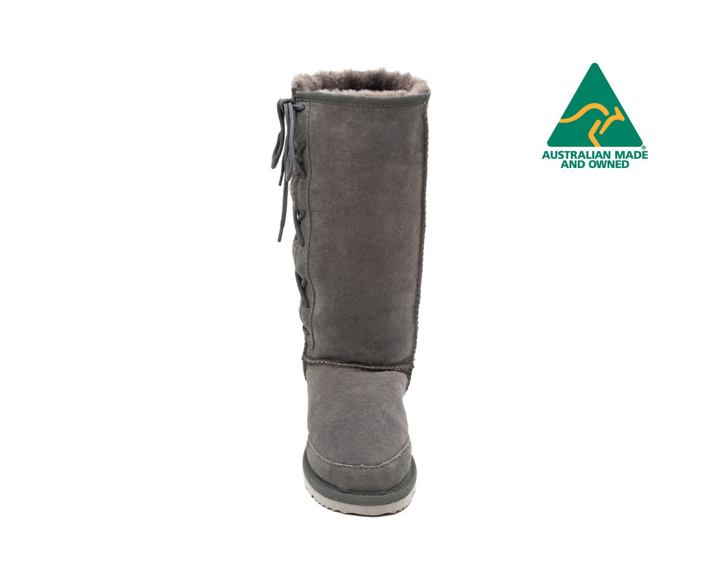 Classic Long Laced UGG Boots for Women - Genuine Sheepskin Winter Boots with Fur Lining | Warm & Comfortable Snow Boots for Cold Weather, Outdoor Activities, and Casual Wear