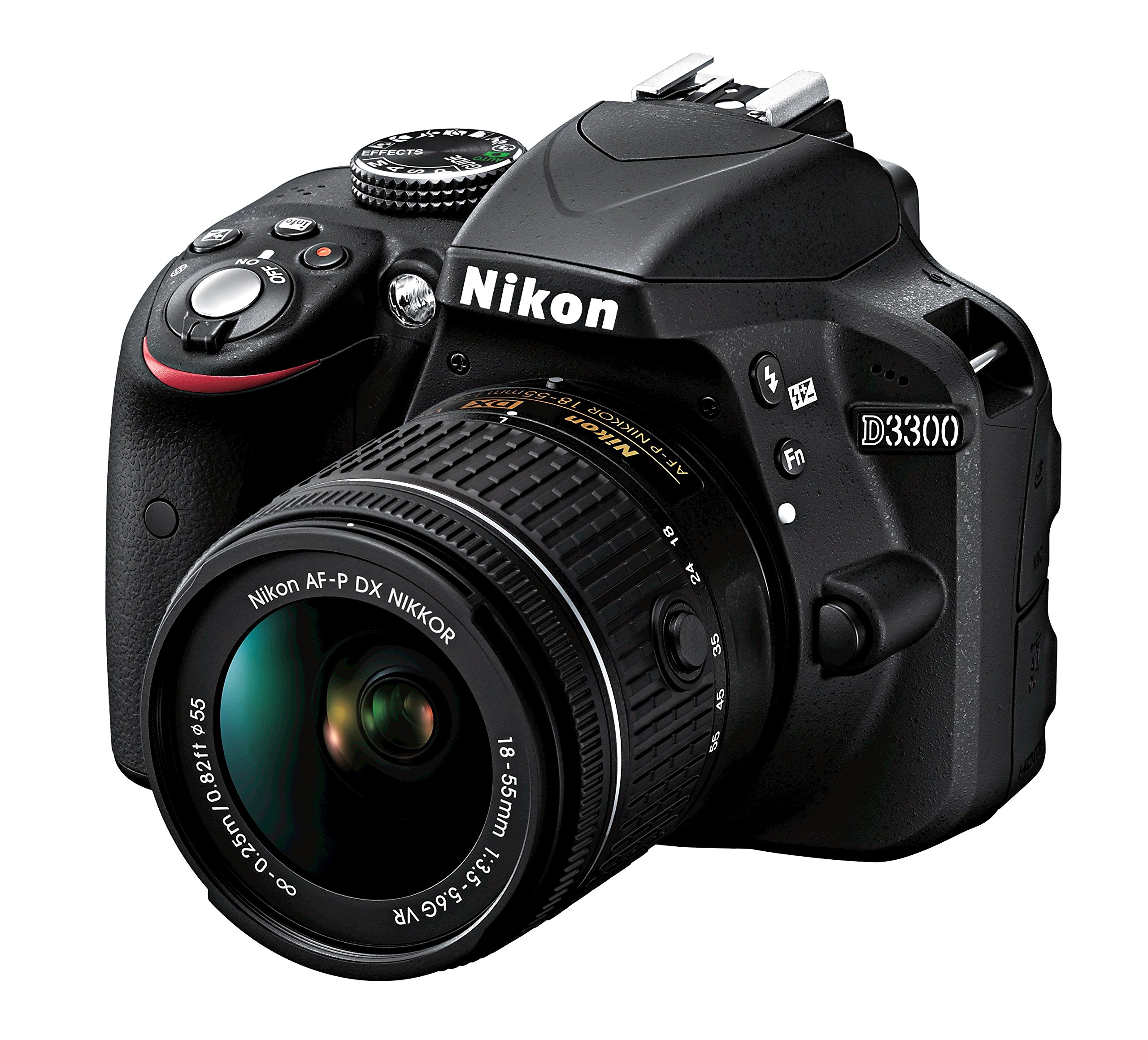 Nikon D3300 Digital SLR Camera with AF-P DX 18-55mm VR Lens (Black) - Perfect for Photography Beginners, Travel & Portrait Shooting