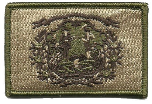 Gadsden and Culpeper Tactical Embroidered Patch - West Virginia State Flag Design for Military, Police, Firefighter Uniforms & Backpacks