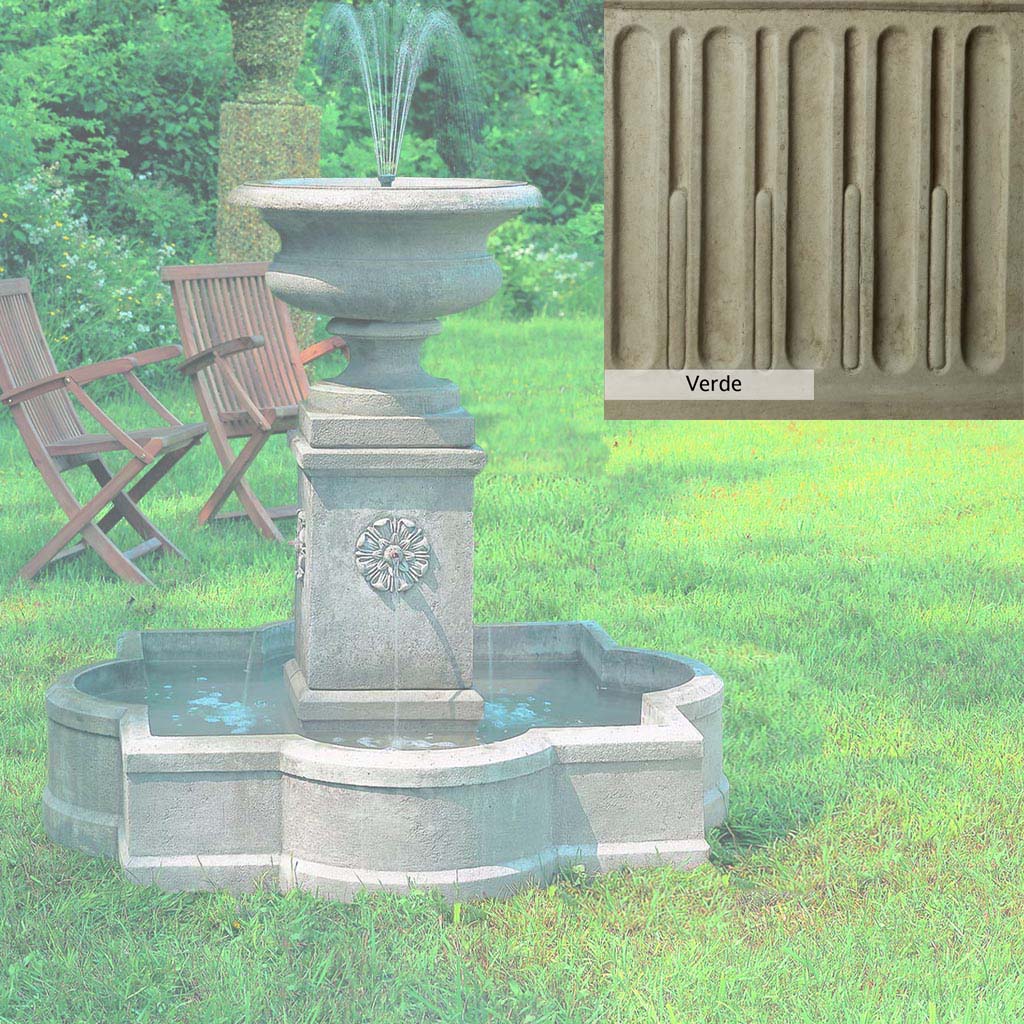 Campania International Palazzo Urn Fountain - Classic Outdoor Garden Water Fountain for Patio, Yard & Landscape Decor | Perfect for Mediterranean & Italian Style Gardens
